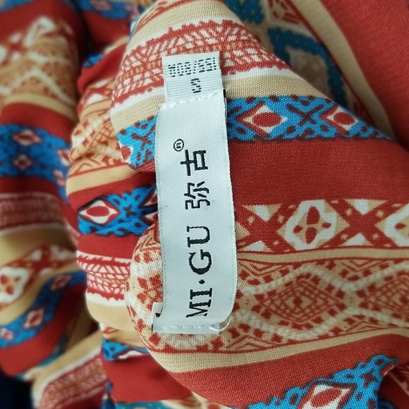 MIGU Bohemia shoulder strap summer wide leg Jumpsuit with pockets - Picture 5 of 5